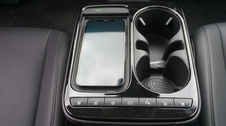 Center console of a 2025 Hyundai Ioniq 5