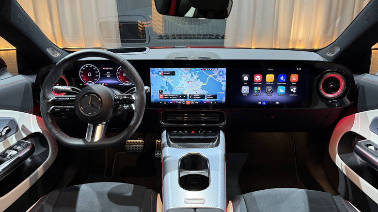 Interior of a Mercedes-Benz CLA EV