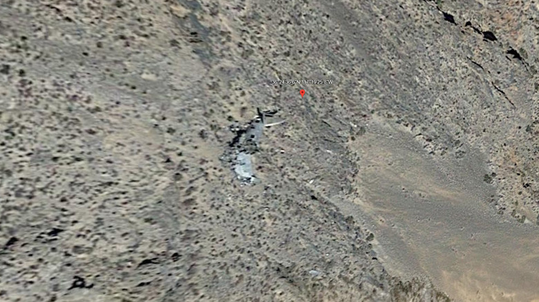 Death Valley plane crash site