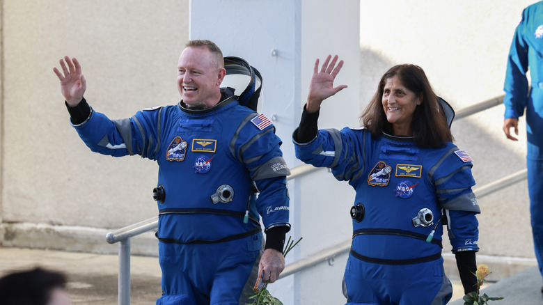 A photo of astronauts Butch Wilmore and Suni Williams.