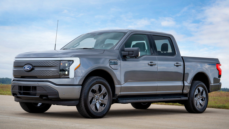 A photo of a Ford F-150 Lightning truck.