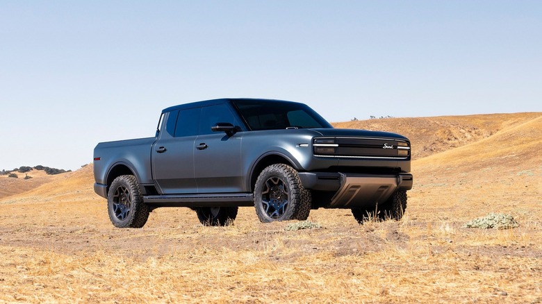 A photo of a Scout Terra concept truck.