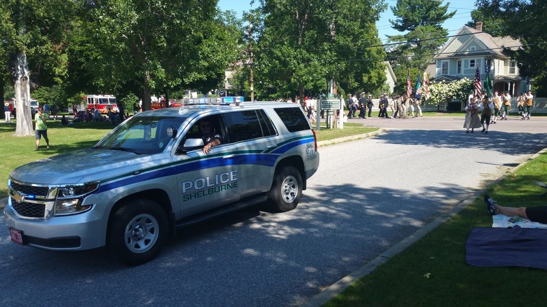 A Shelburne police cruiser