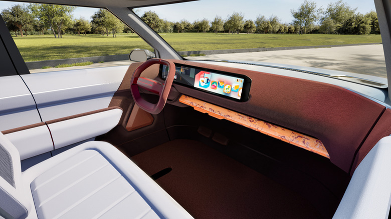 Dashboard of the Kia EV2 concept