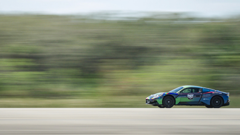 Driverless Maserati MC20 at the Kennedy Space Center