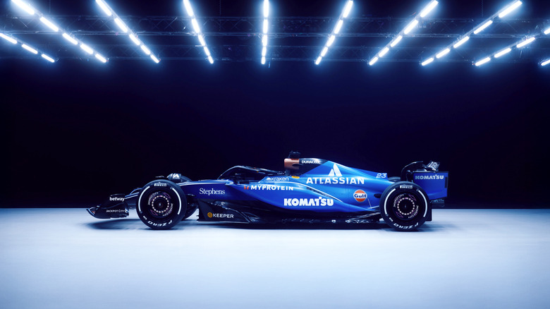 A photo of the 2025 Williams F1 car.