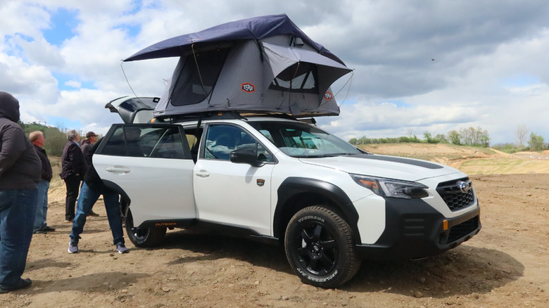 Subaru Outback Wilderness with roof tent