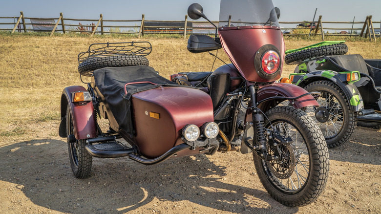 Ural motorcycle and sidecar