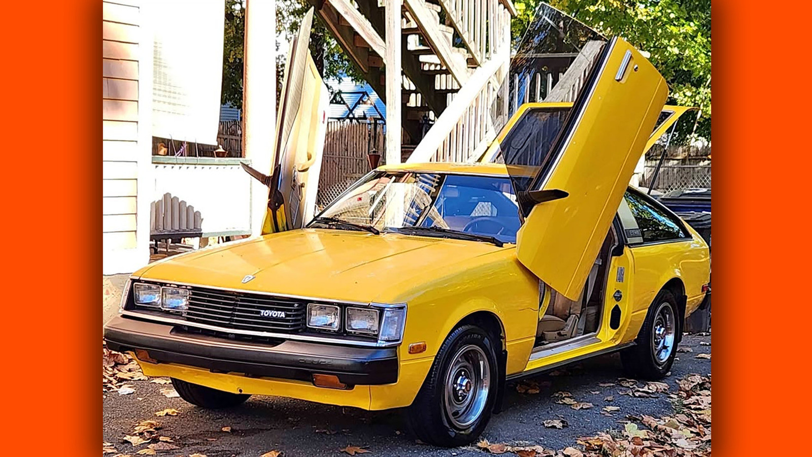 Lambo Doors Make Even An Already Perfect Bright Yellow Celica Better