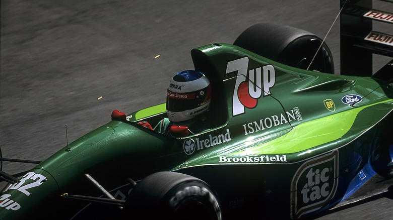 Schumacher driving the Jordan