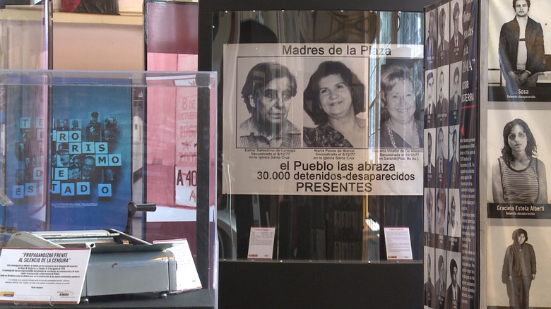 A museum exhibit on the victims of the Dirty War