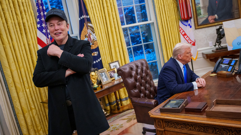 Musk and Trump in the oval office