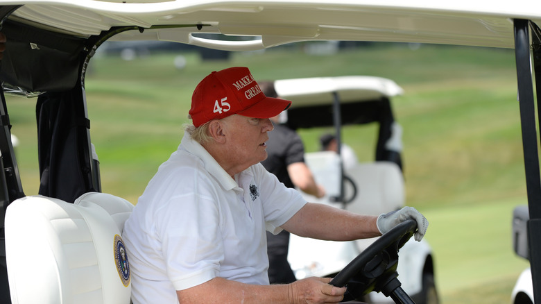 Trump driving