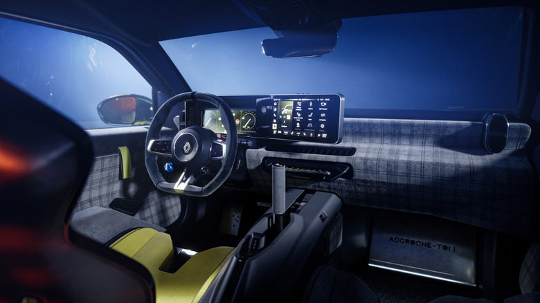 Dashboard of a Renault 5 Turbo 3E