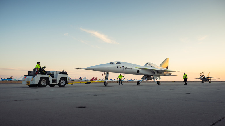 The Boom XB-1 on the ground