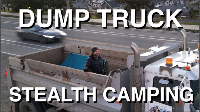 dump truck stealth camping