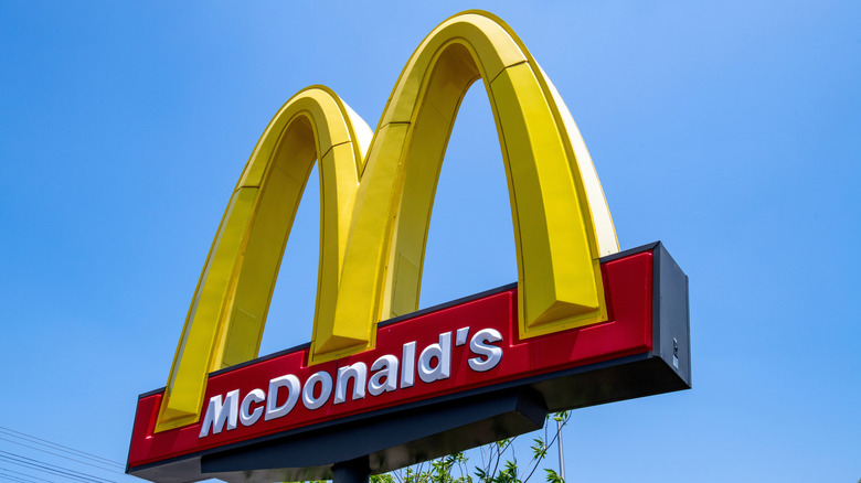 The Golden Arches outside a McDonalds resturant