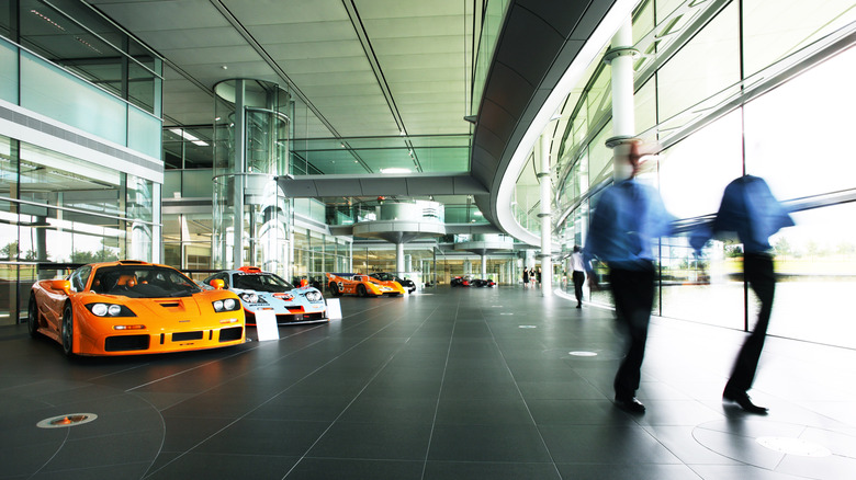 A photo inside the McLaren plant in the UK.