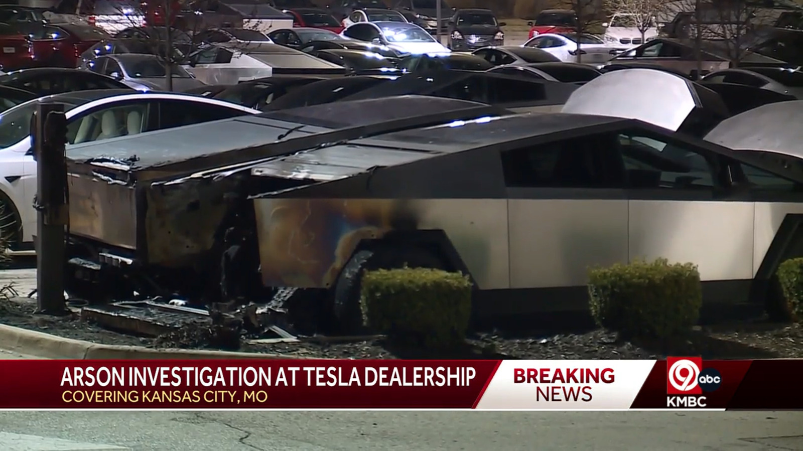 Teslas Possibly Set On Fire Intentionally Across Multiple States Overnight