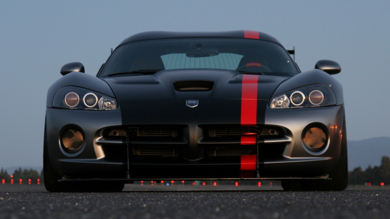 A photo of the front of a Dodge Viper.