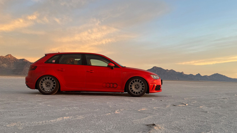 Audi A3 salt flats