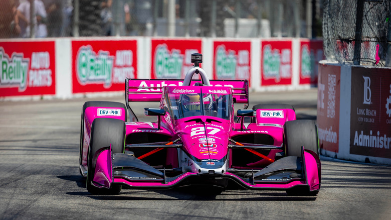 KYLE KIRKWOOD (27) of Jupiter, Florida qualifies for the Acura Grand Prix of Long Beach at The Streets of Long Beach in Long Beach, CA, USA.