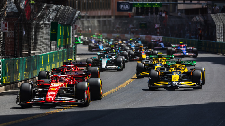 Circuit de Monaco, Monte-carlo, Monaco. 26.May.2024; Charles Leclerc of Monaco and Scuderia Ferrari, leading the race during Formula One Monaco Grand Prix