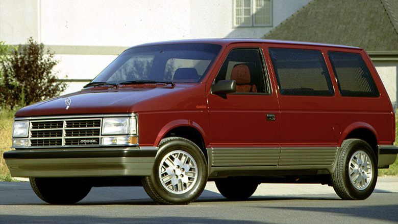 A 1989 Dodge Caravan