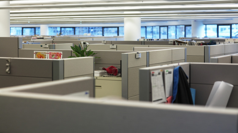 An office cubicle