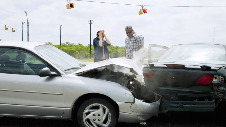 A stock image of a car crash