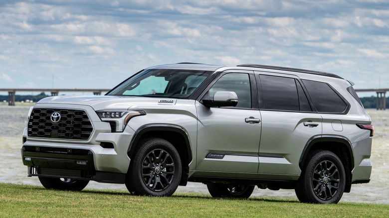 A photo of a silver Toyota SUV.