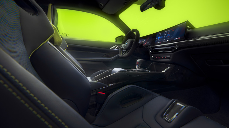 Interior of the 2025 BMW M4 CS Edition VR46