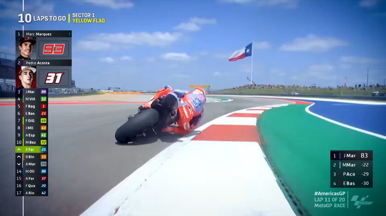 A MotoGP race at COTA in Austin, TX