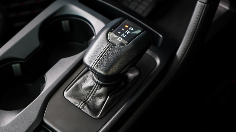 A console-mounted shift lever for an automatic transmission