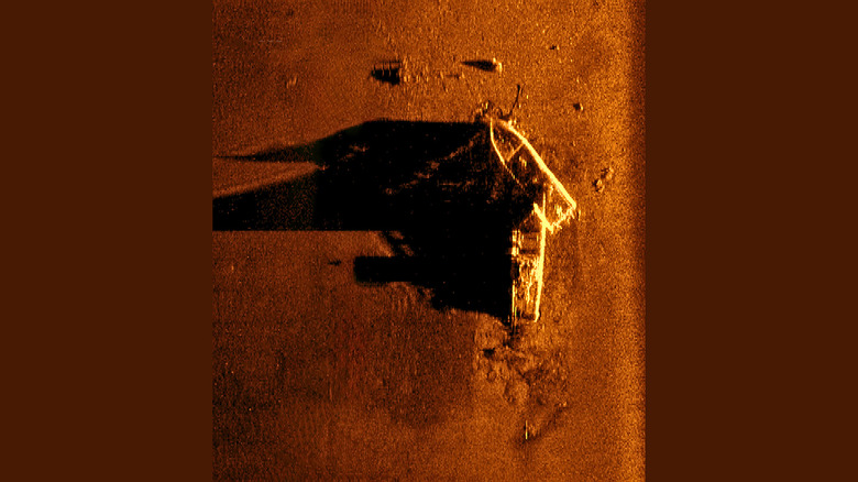 Sonar image of the wreck of SS Western Reserve