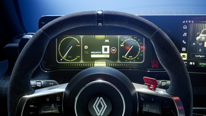 Gauge cluster of a Renault 5 Turbo 3E