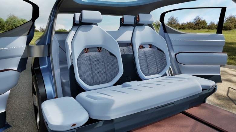 Front seat of the Kia EV2 concept