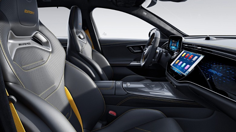 Interior of a 2026 Mercedes-AMG E53 wagon