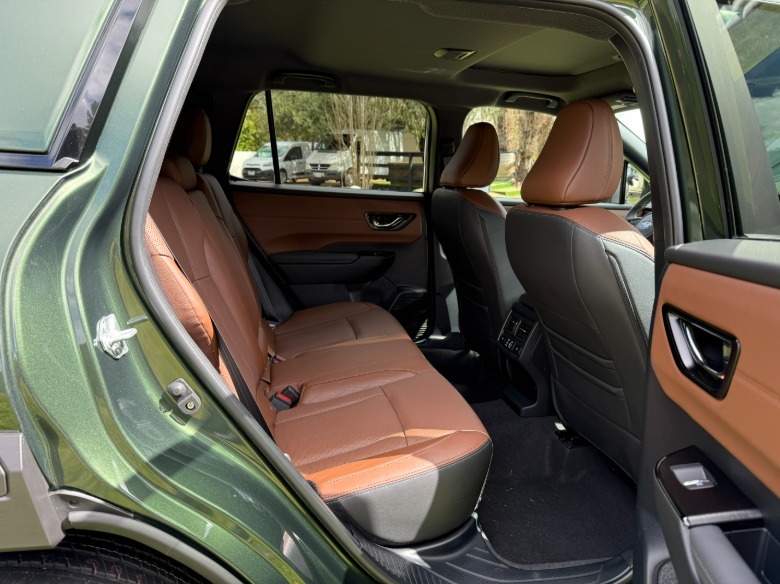 Back seat of a 2026 Subaru Outback