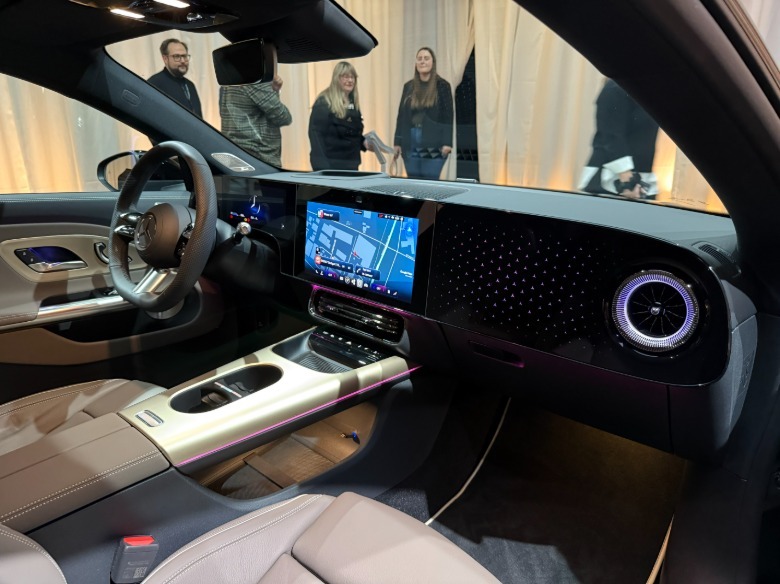 Interior of a Mercedes-Benz CLA EV