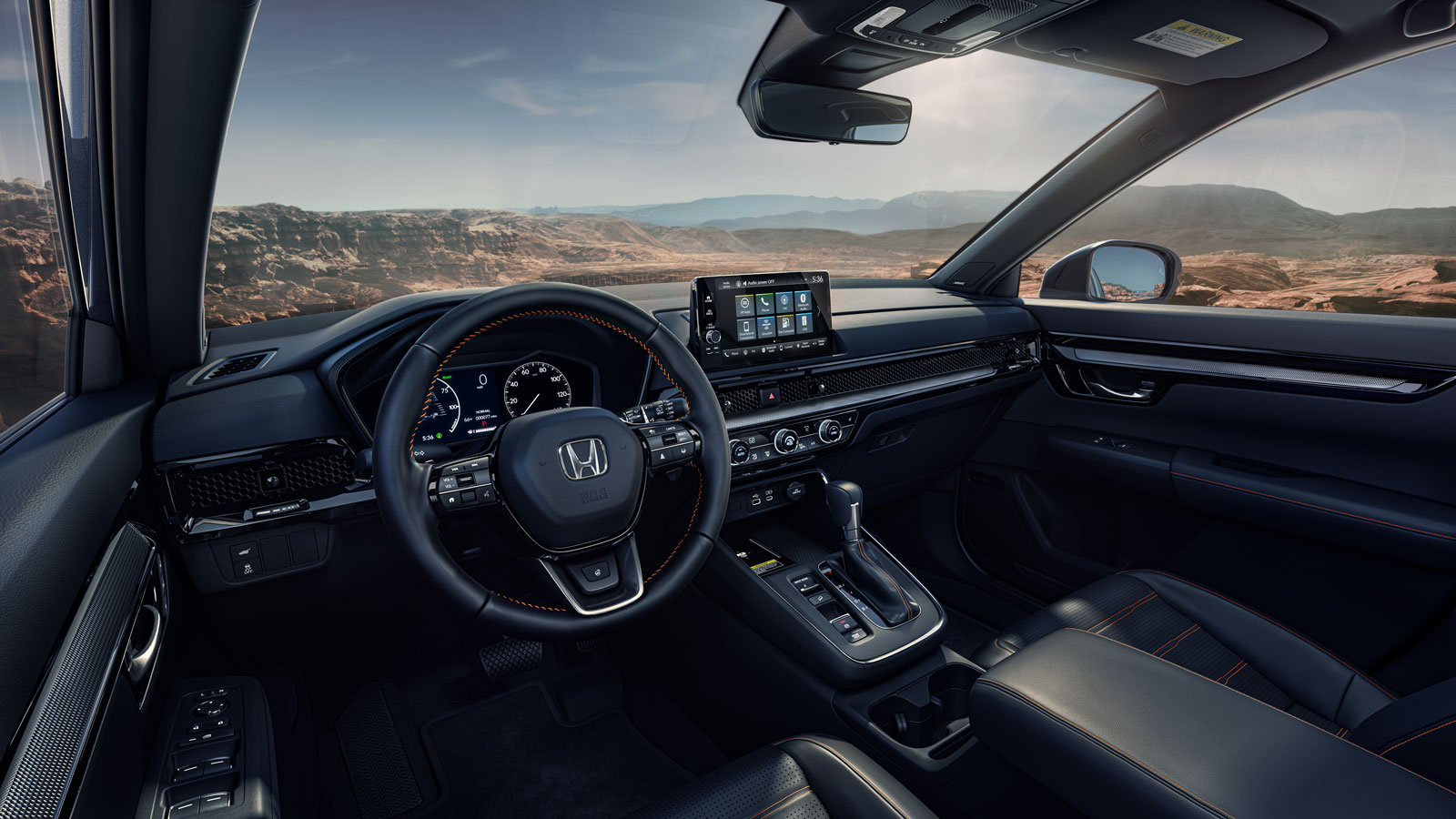 An image showing the interior of the new Honda CR-V. 