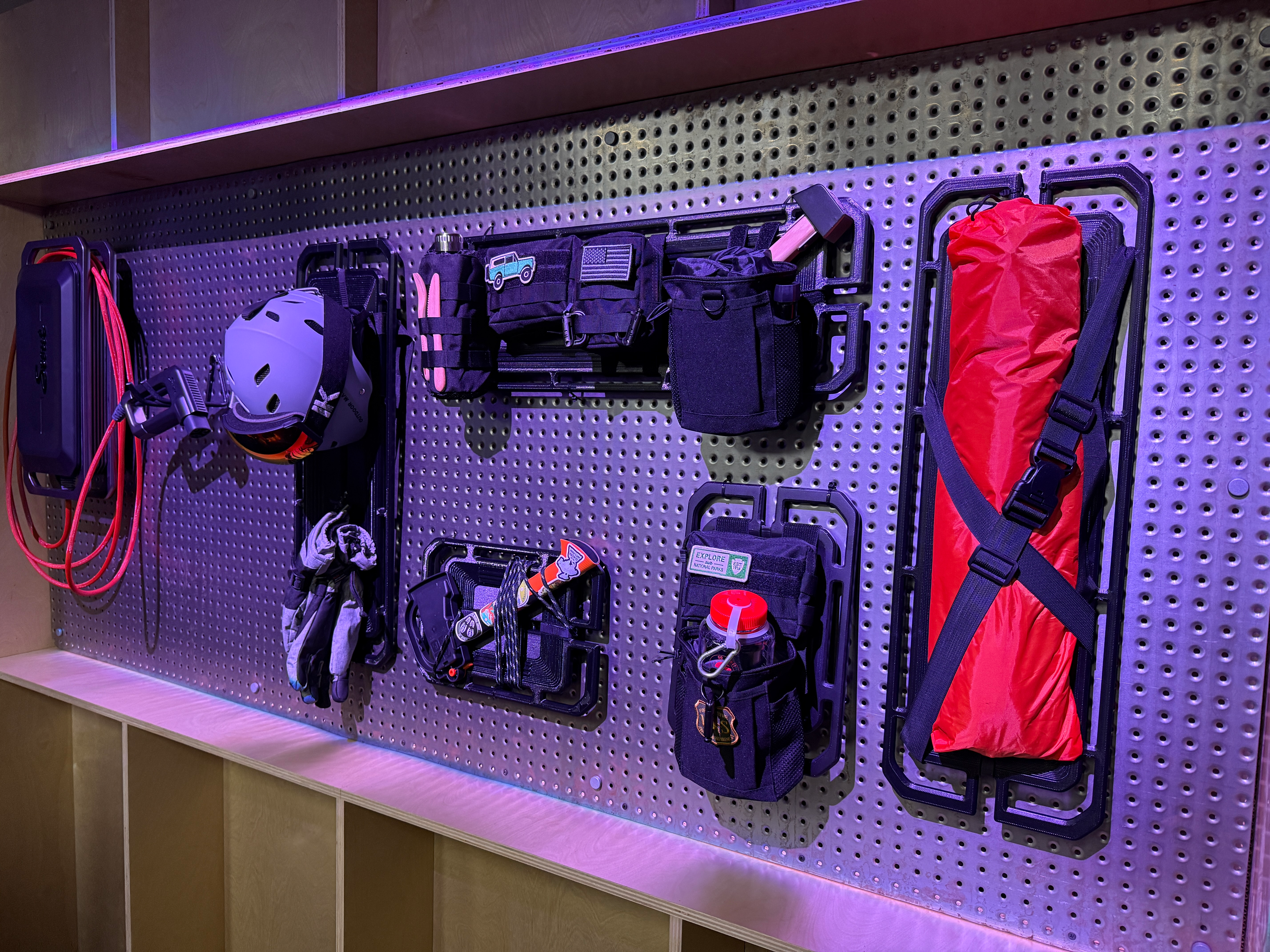 Scout gear racks