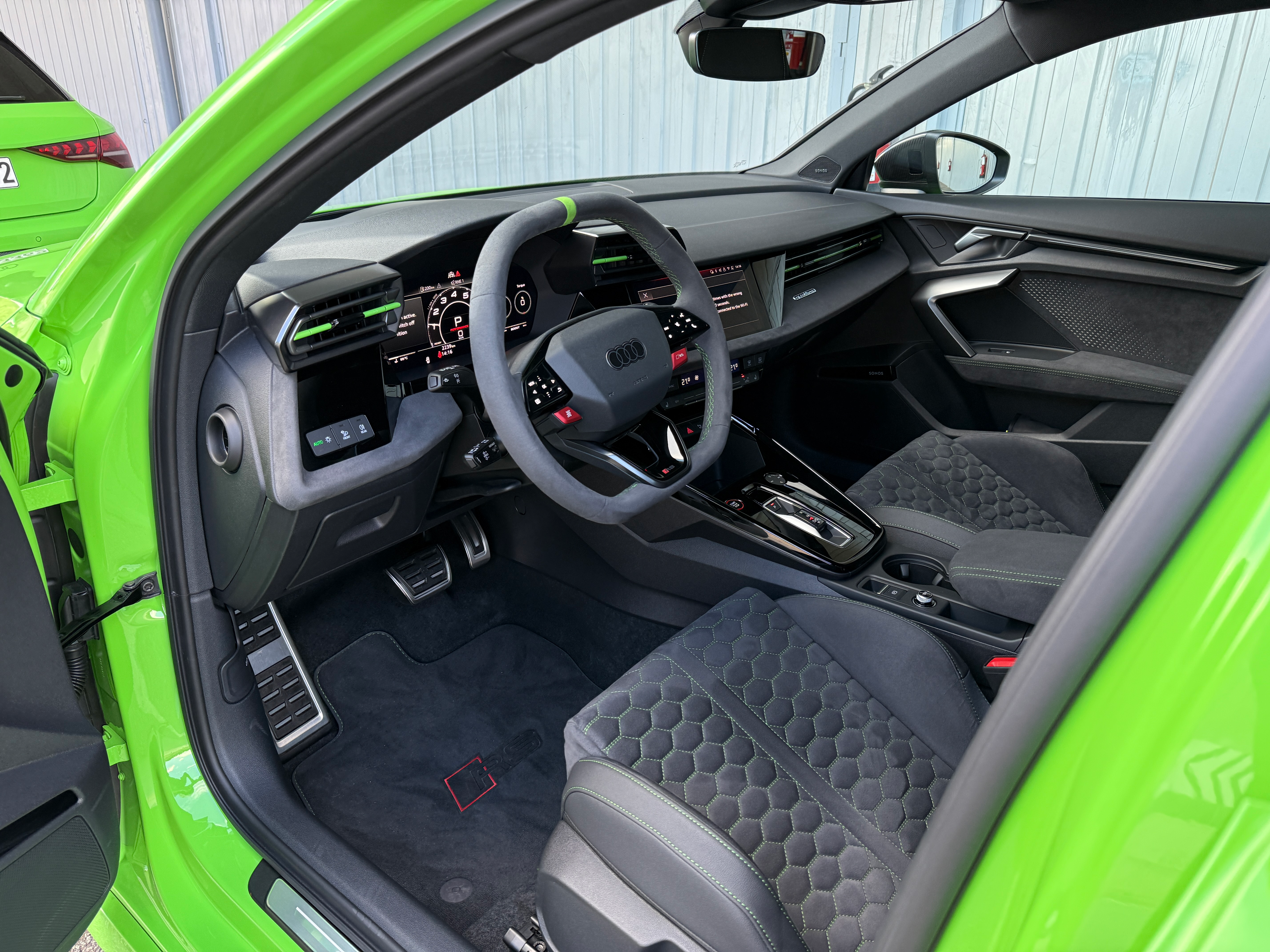 Interior of a 2025 Audi RS3