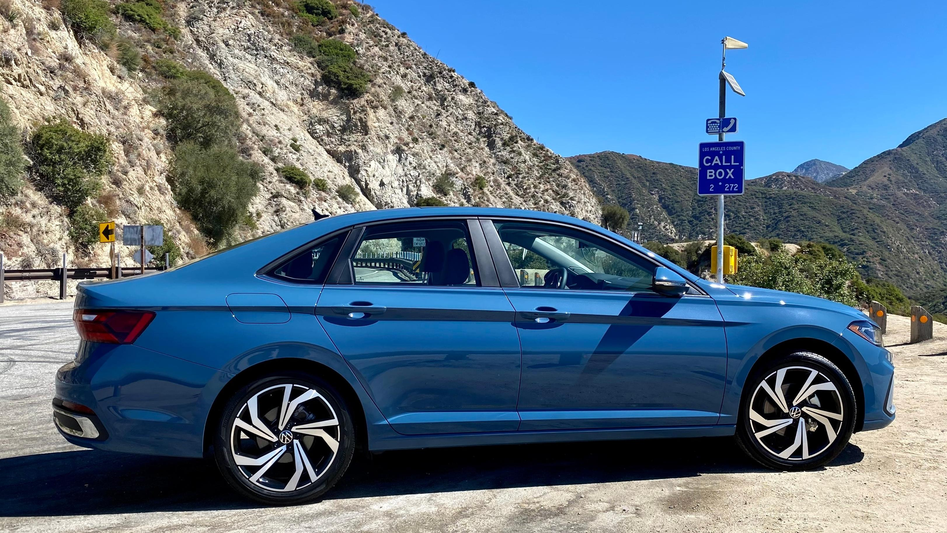 A side view of the new Jetta