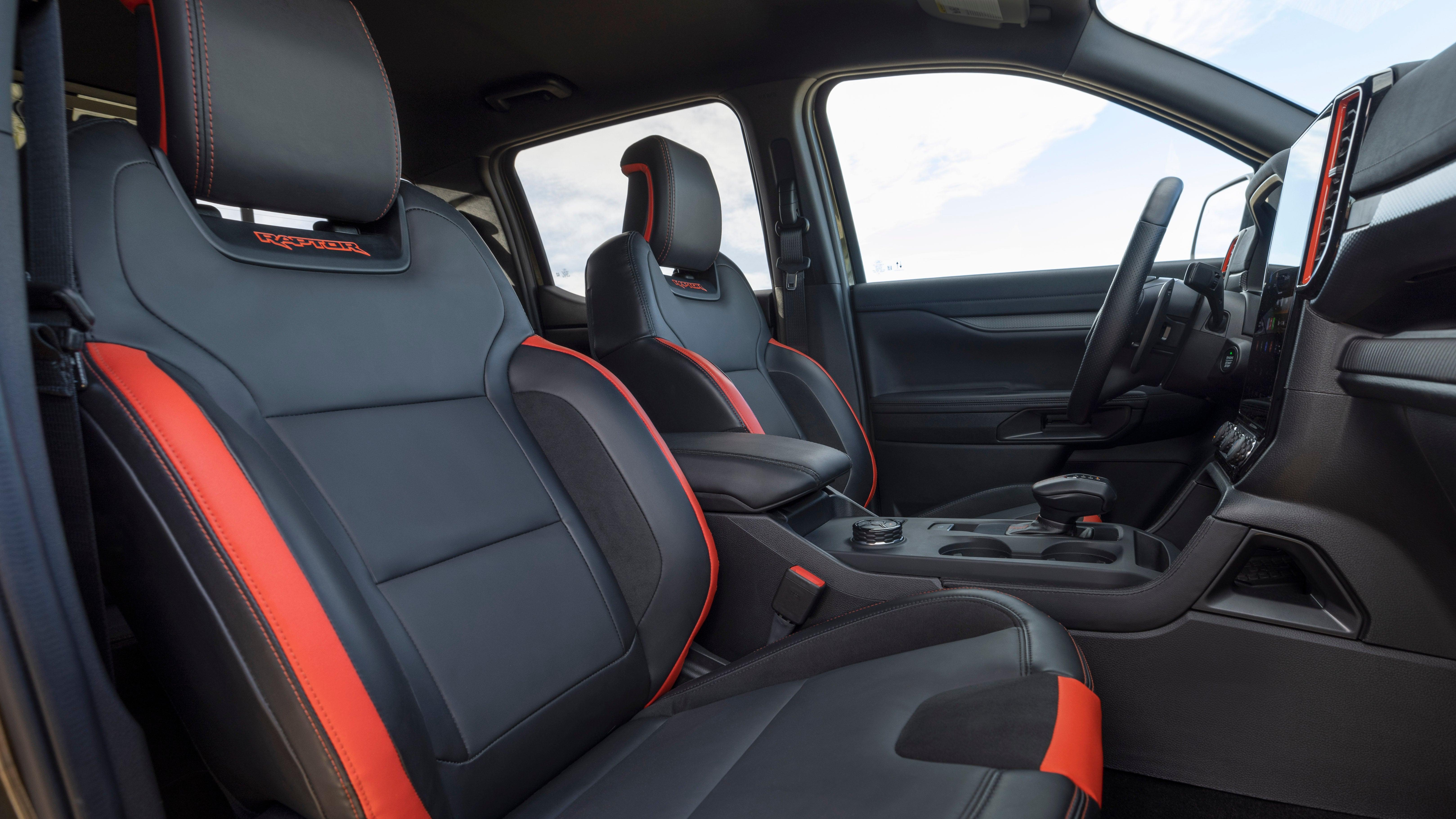 2024 Ford Ranger Raptor: Code Orange Accents in Cabin