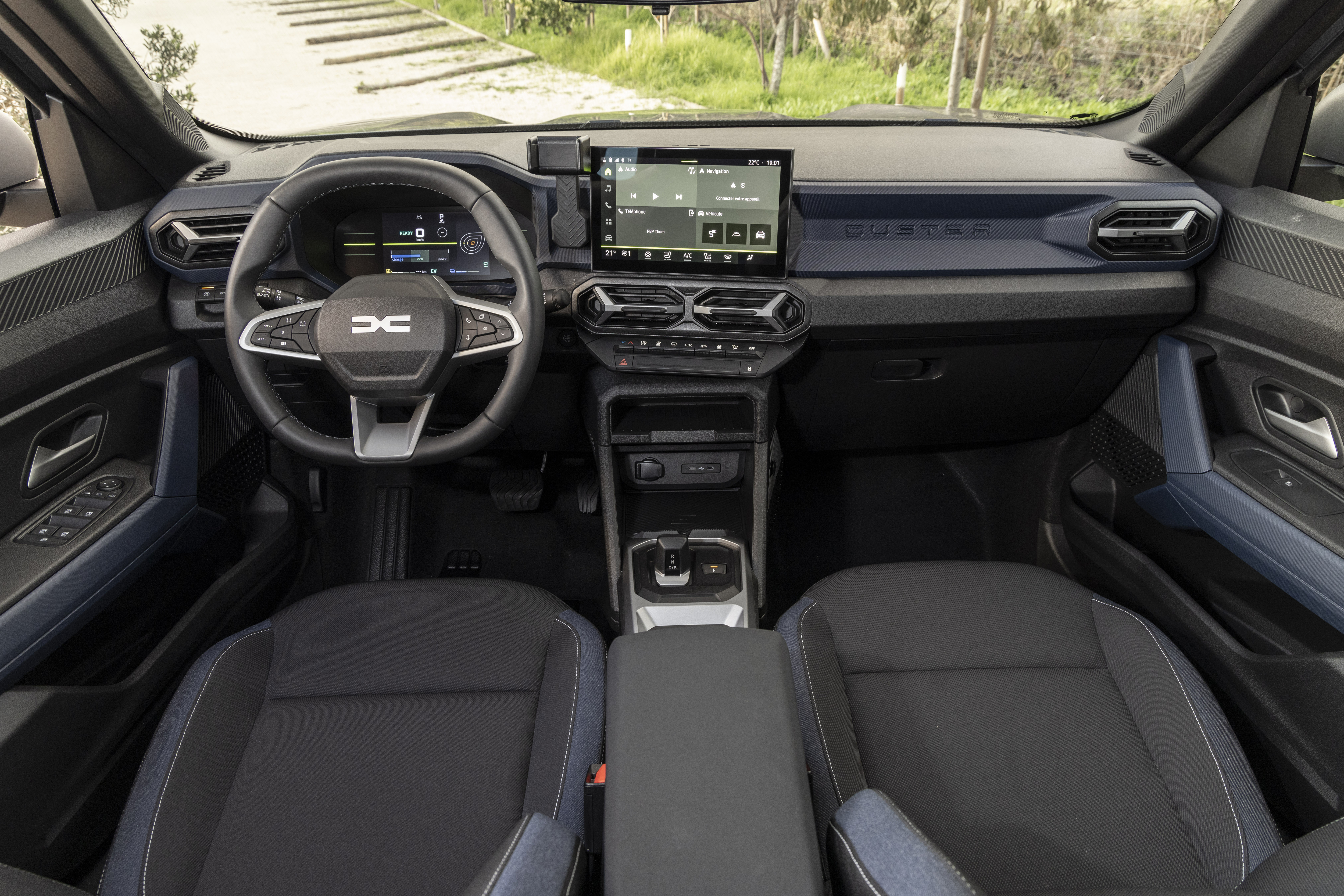 Interior view of a new Dacia Duster