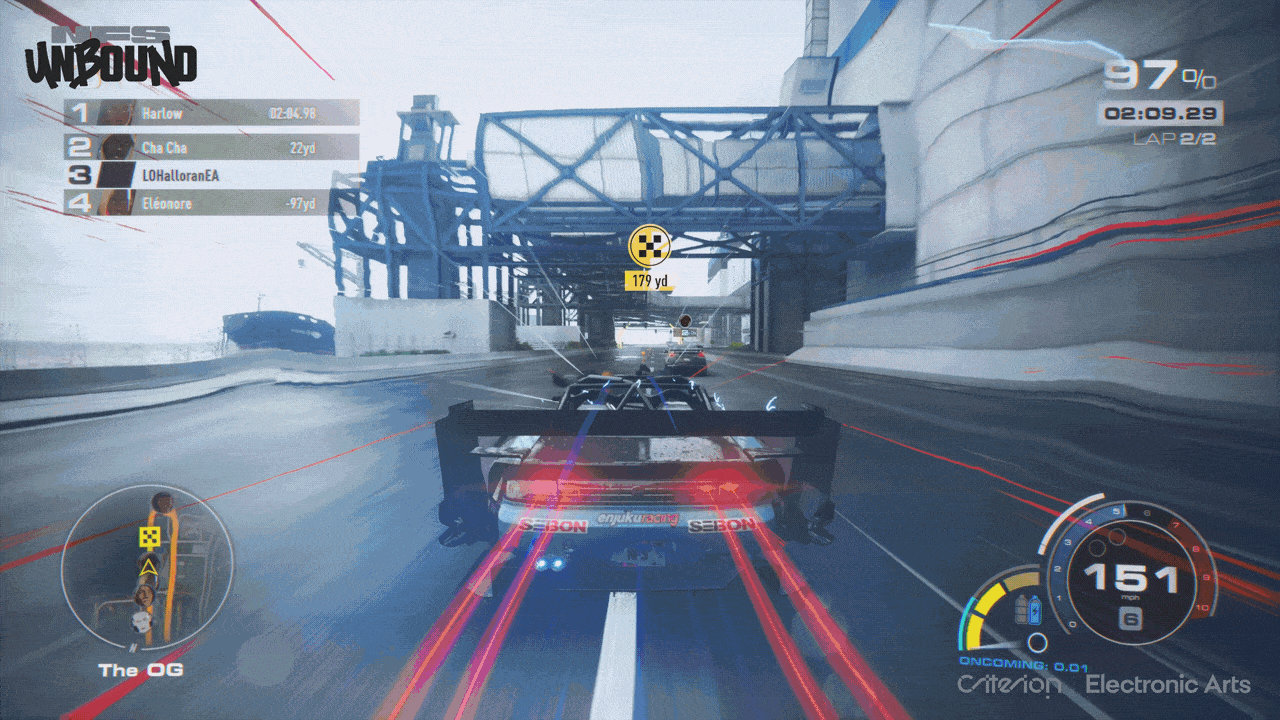 GIF of NFS Unbound gameplay