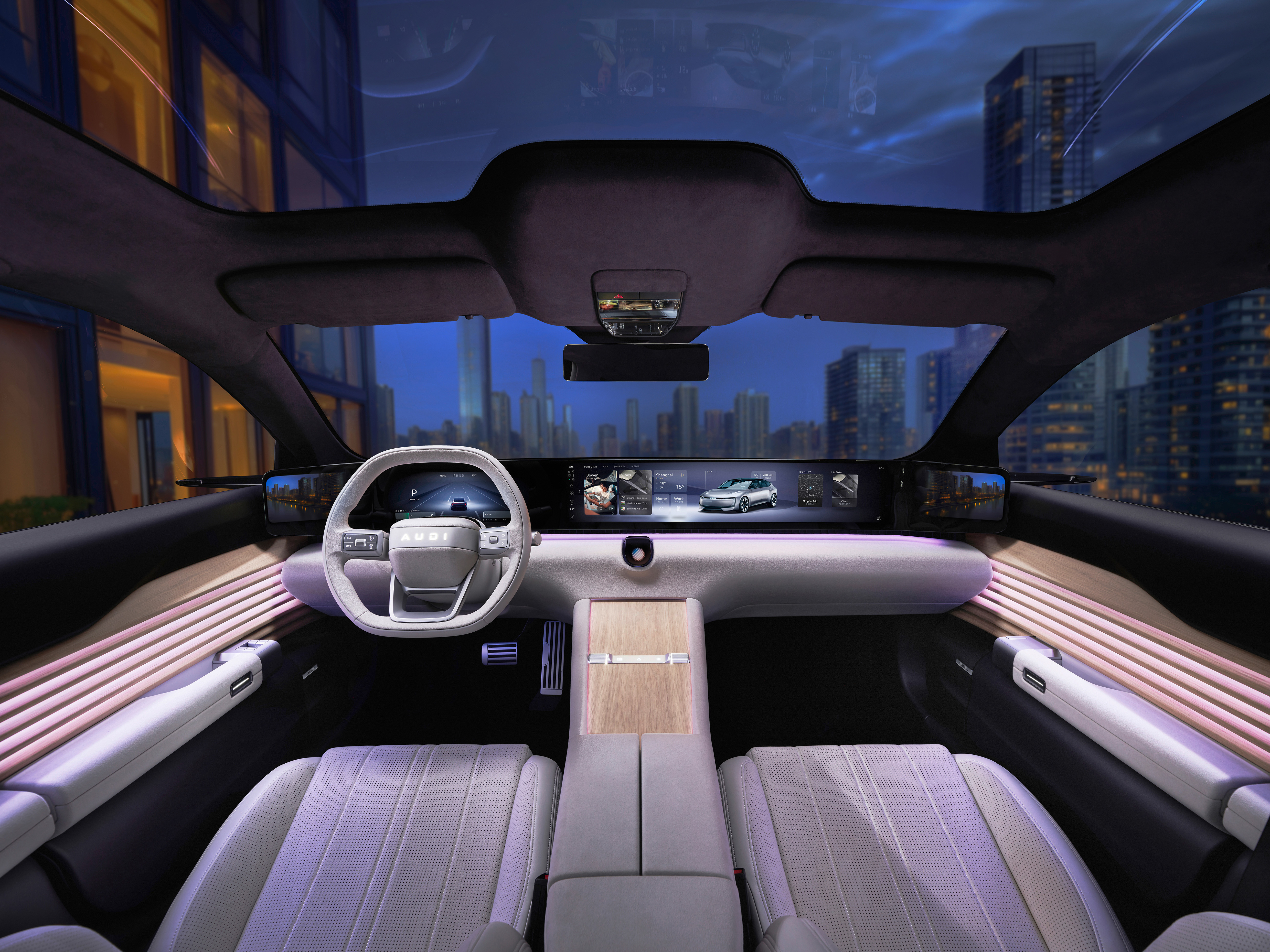 Interior of the AUDI E Concept