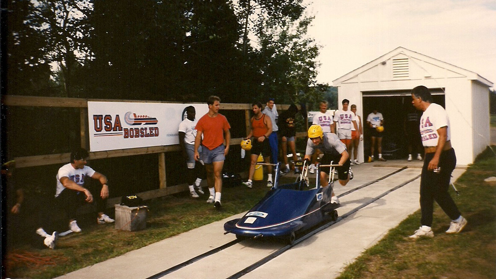 A photo of the Team USA Bobsled facility in Lake Placid. 