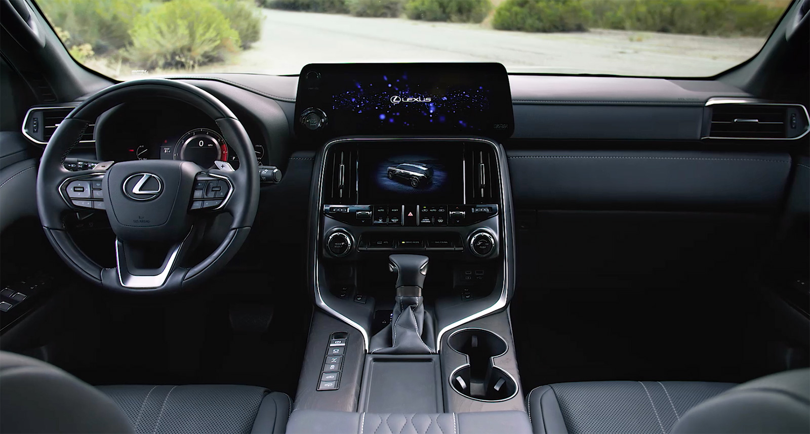 Dashboard of the 2022 Lexus LX 600.